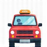 Icon of a single car for individual travelers